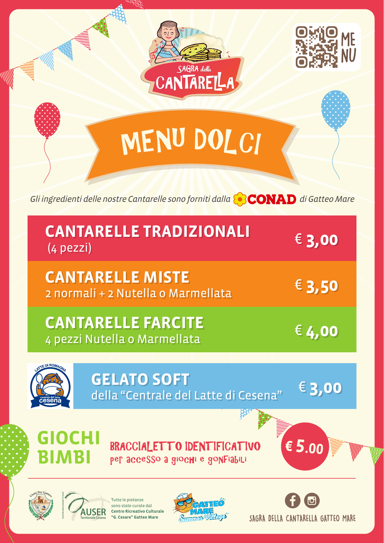Menù dolci – Le Cantarelle